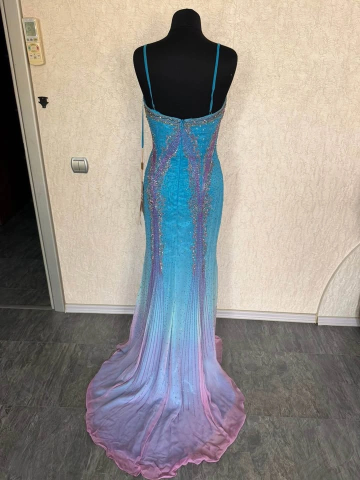 Brand New Beaded Silk Evening Gown - Size 10✨ - photo 3