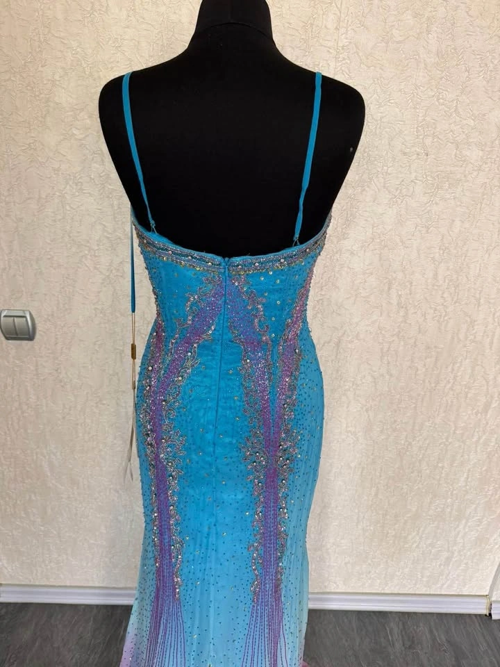 Brand New Beaded Silk Evening Gown - Size 10✨ - photo 4