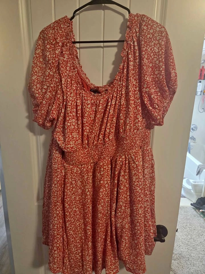 Red and white floral jumper from torrid