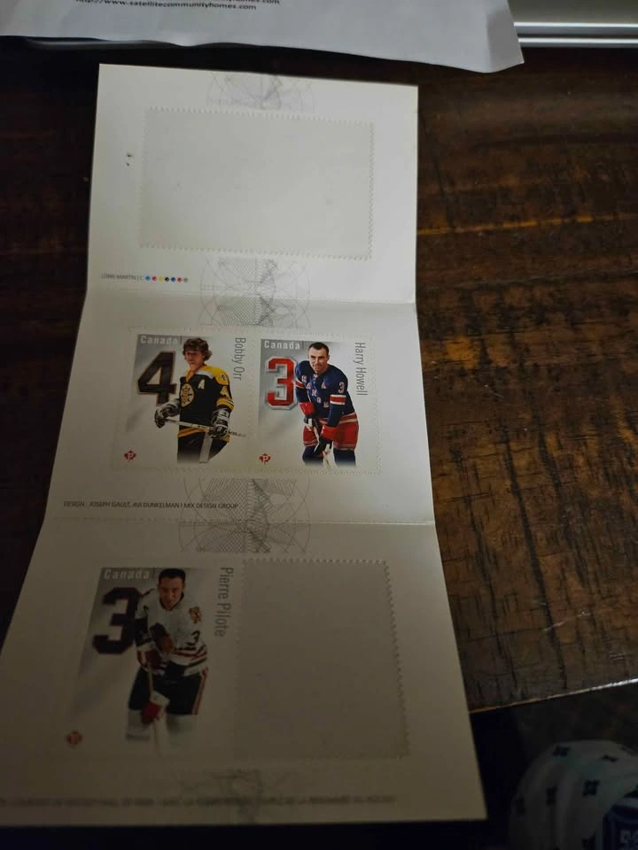 Canada Post NHL Original Six Legendary Defencemen Stamp Booklet - photo 4