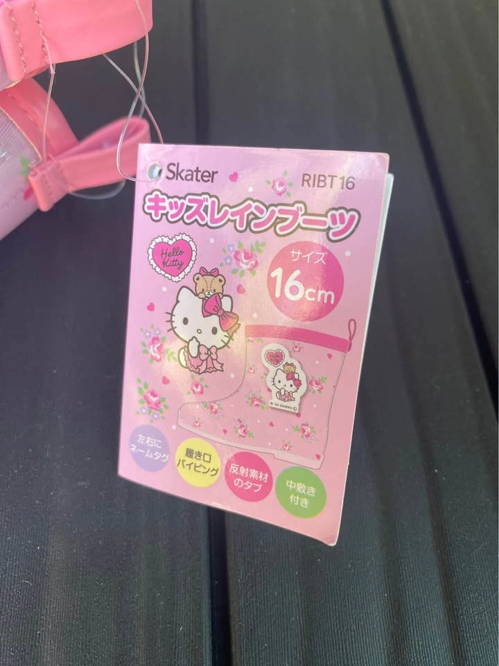 Sanrio Hello Kitty Kids toddler girl Rain Boots Size 9.5-10T - photo 5