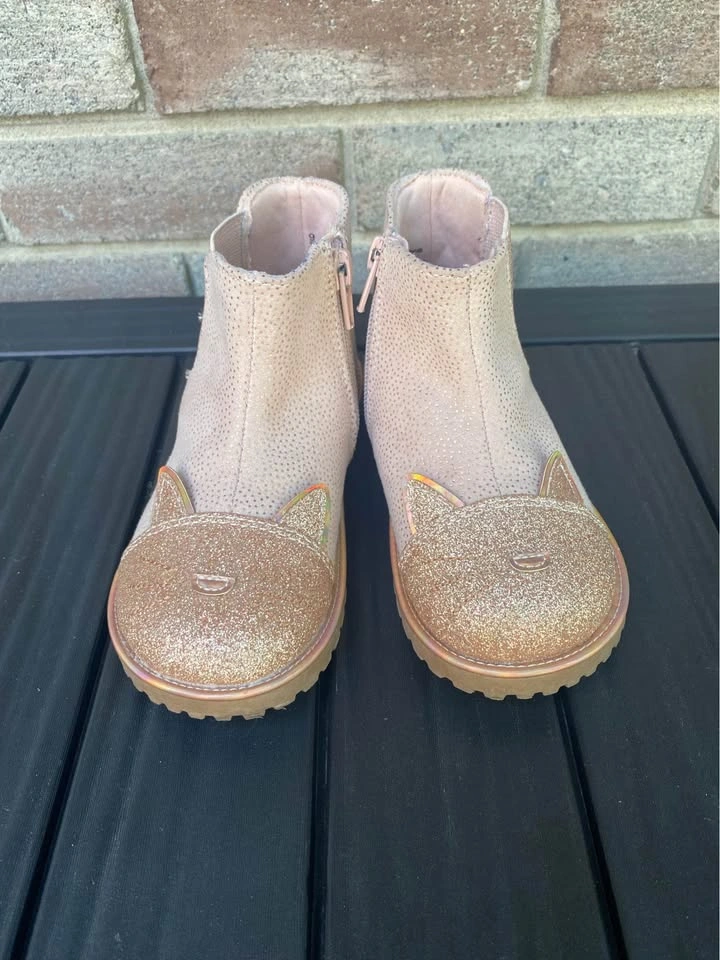 Size 9T toddler girl Cat Glitter Boots - photo 2
