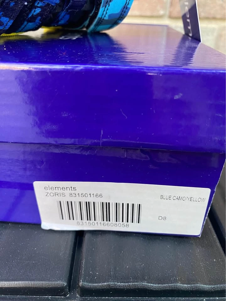 Elements Blue Camo Sandals size 8T toddler boy - photo 4