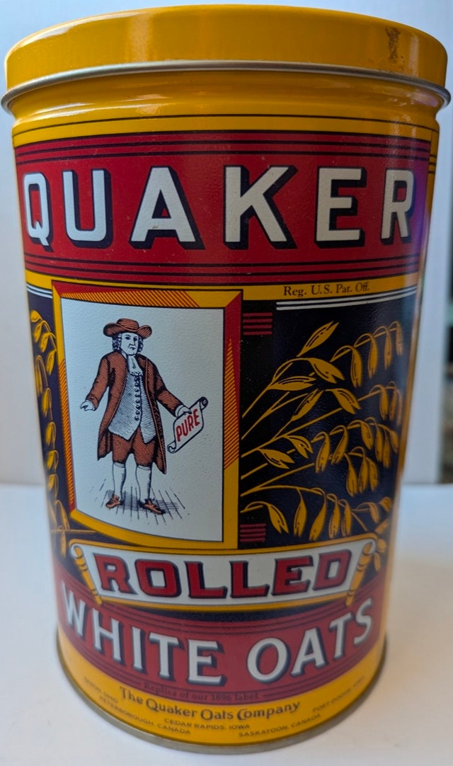Vintage Quaker Oats Replica Collectible Tin