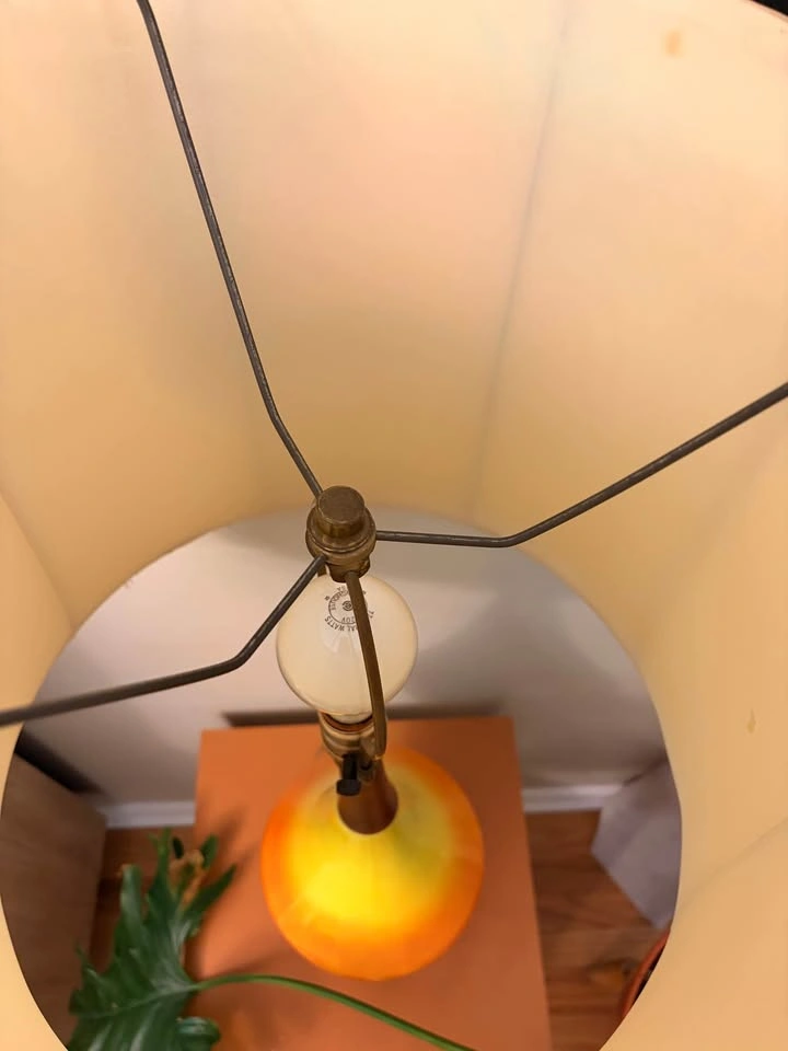 Pair of Vintage Mid-Century Modern Ombre Ceramic Table Lamps - photo 3