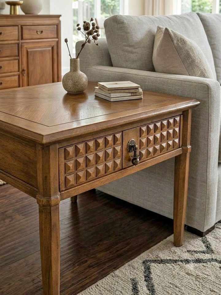 Merton Gershun for American of Martinsville Pyramid End Table
