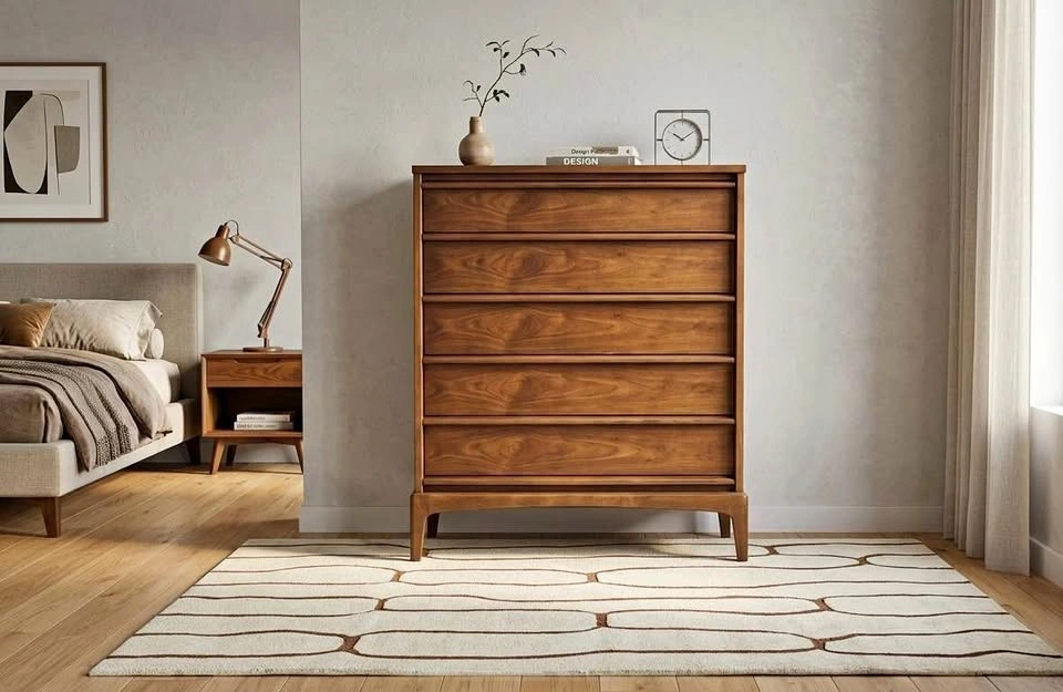 MCM Tallboy Dresser- Rhythm Series 1964