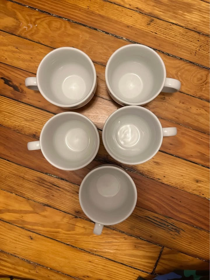 Pottery Barn Great White Mugs - Set of 5 - photo 3