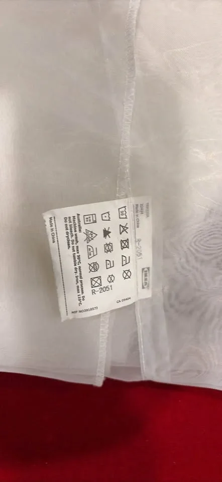IKEA TERESIA Sheer Curtains, White - photo 2