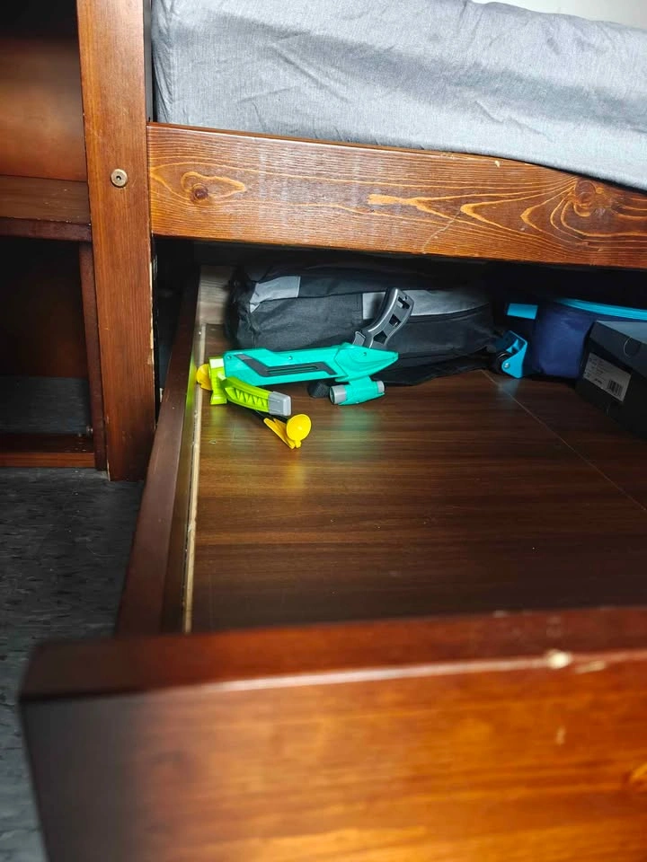 Twin Over Twin Stairway Storage Bunk Bed with Trundle - photo 4