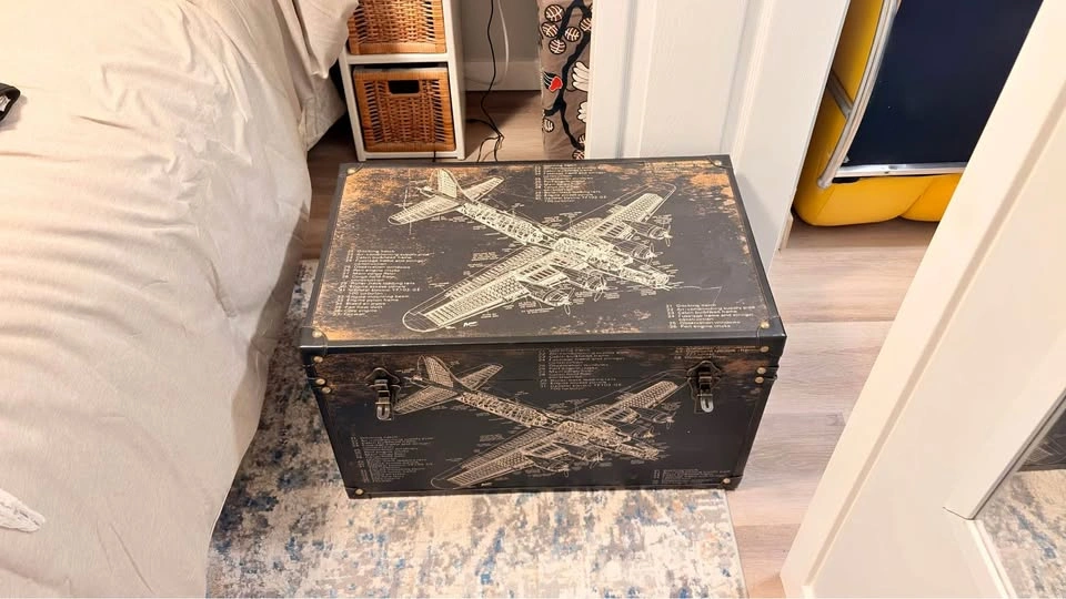 Crate - Airplane Blueprint Storage Trunk