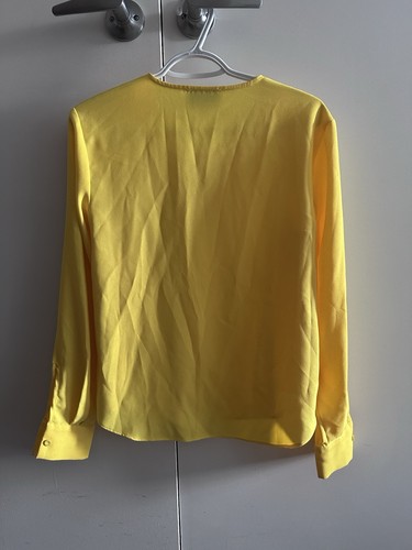 Highline Collective Yellow Lace-Up Blouse – XS - photo 2