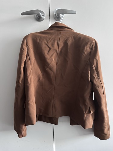 Rachel Zoe Camel Brown Double-Breasted Tailored Blazer Size 4 - photo 2