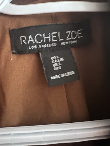 Rachel Zoe Camel Brown Double-Breasted Tailored Blazer Size 4 - photo 3