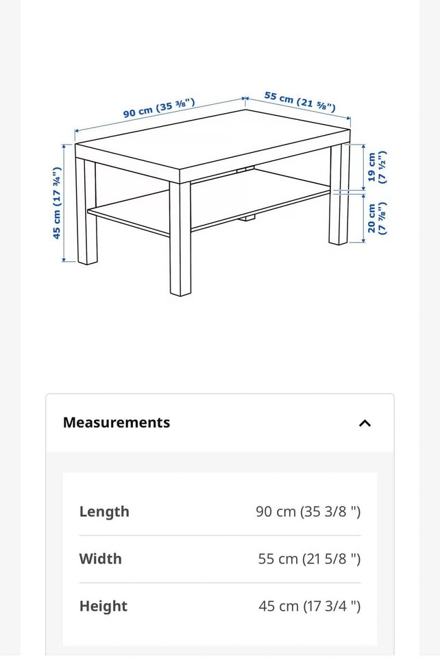 IKEA Coffee Table - Black Brown - photo 3