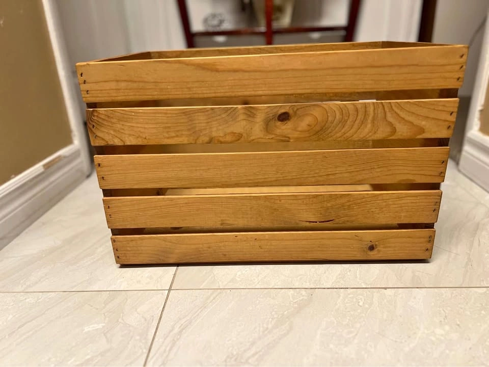 Pine Wood Storage Crate
