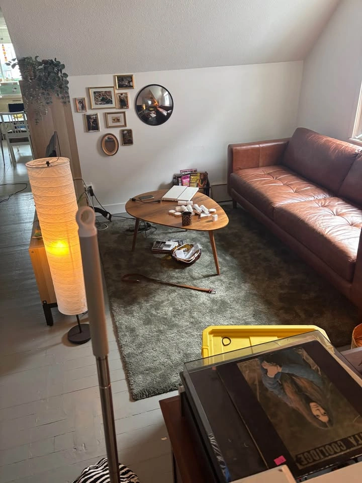 Custom Brown Leather Couch - photo 4