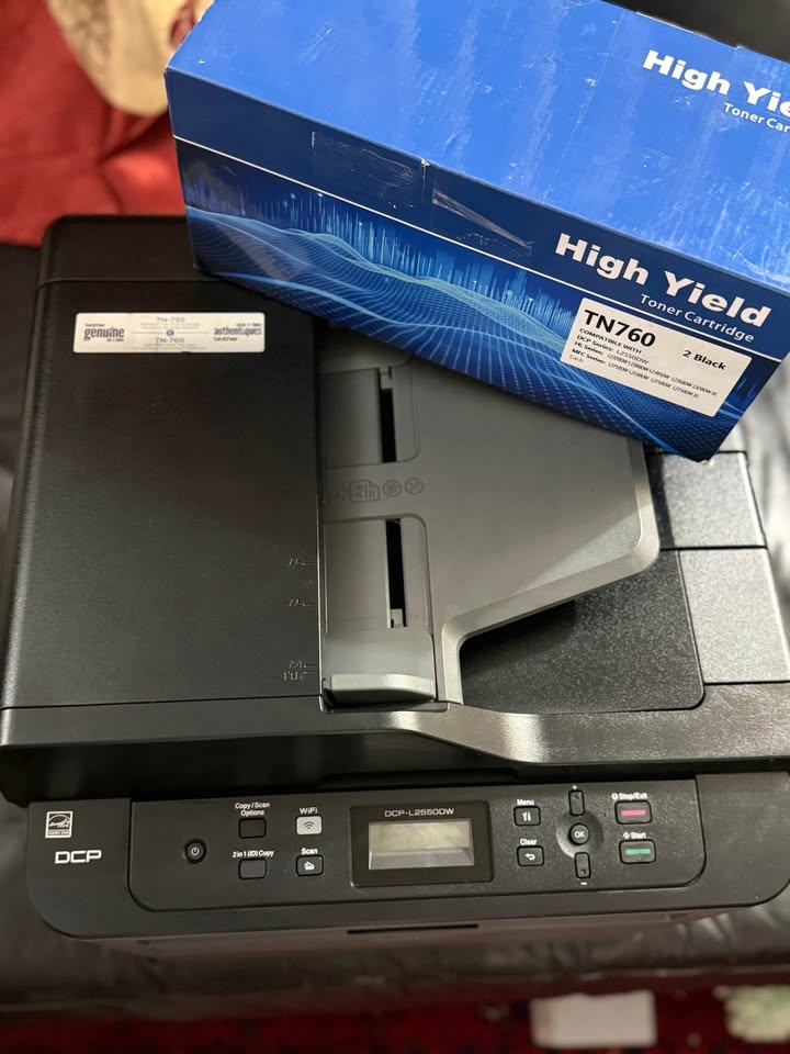 Brother DCP-L2550DW Laser Printer + 2 TN760 Toners - photo 2