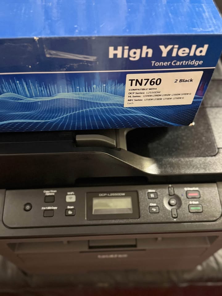 Brother DCP-L2550DW Laser Printer + 2 TN760 Toners - photo 3