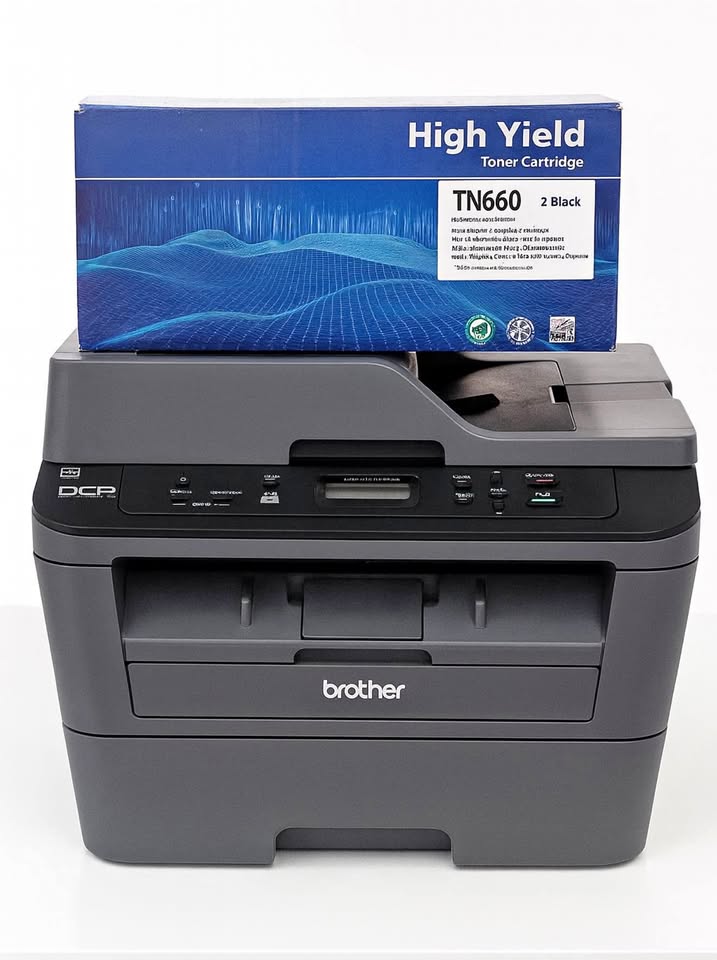 Brother DCP-L2540DW Laser Printer + 2 High-Yield Toners