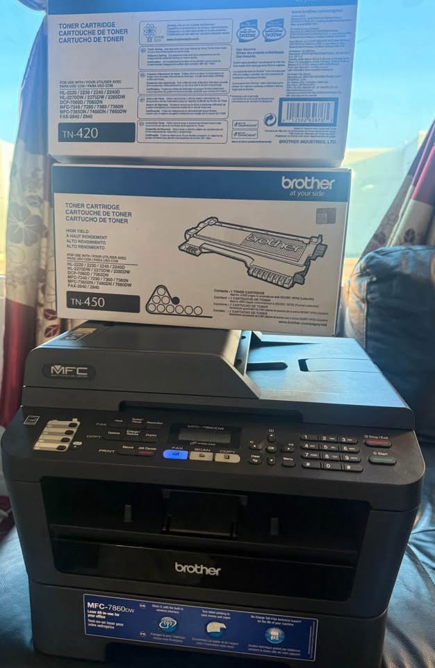 Brother MFC-7860DW Wireless Laser Printer + Extra Toners - photo 3