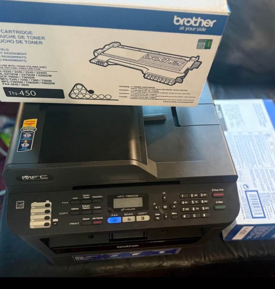 Brother MFC-7860DW Wireless Laser Printer + Extra Toners - photo 4