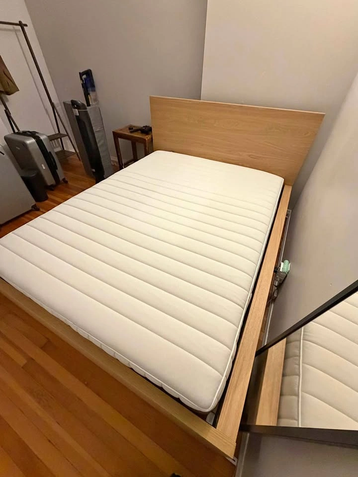IKEA MALM Bed Frame and Mattress
