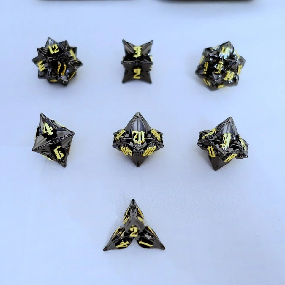 Aruohha Premium Solid Metal 7-Piece Polyhedral Dice Set - photo 2