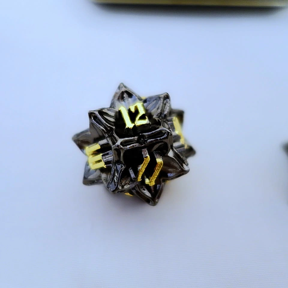 Aruohha Premium Solid Metal 7-Piece Polyhedral Dice Set - photo 3
