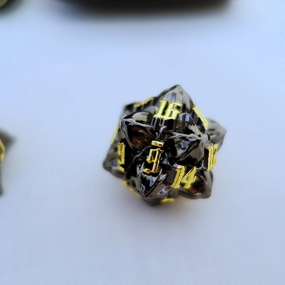 Aruohha Premium Solid Metal 7-Piece Polyhedral Dice Set - photo 4