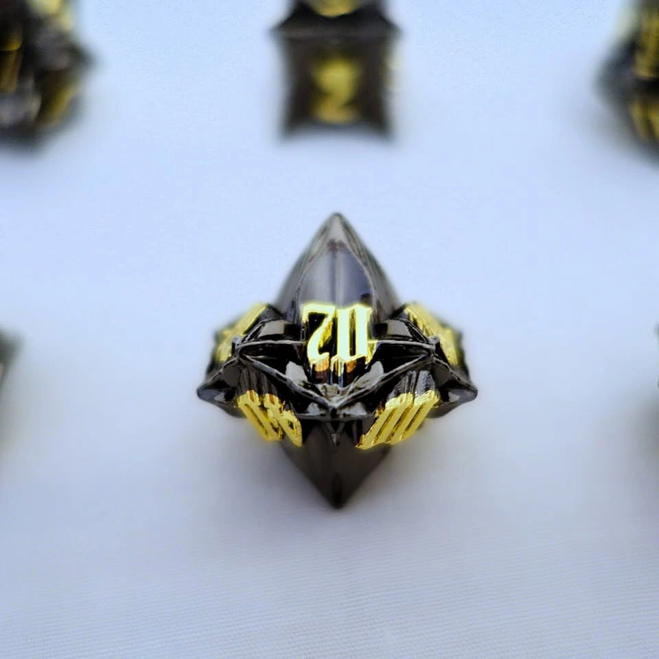 Aruohha Premium Solid Metal 7-Piece Polyhedral Dice Set - photo 5