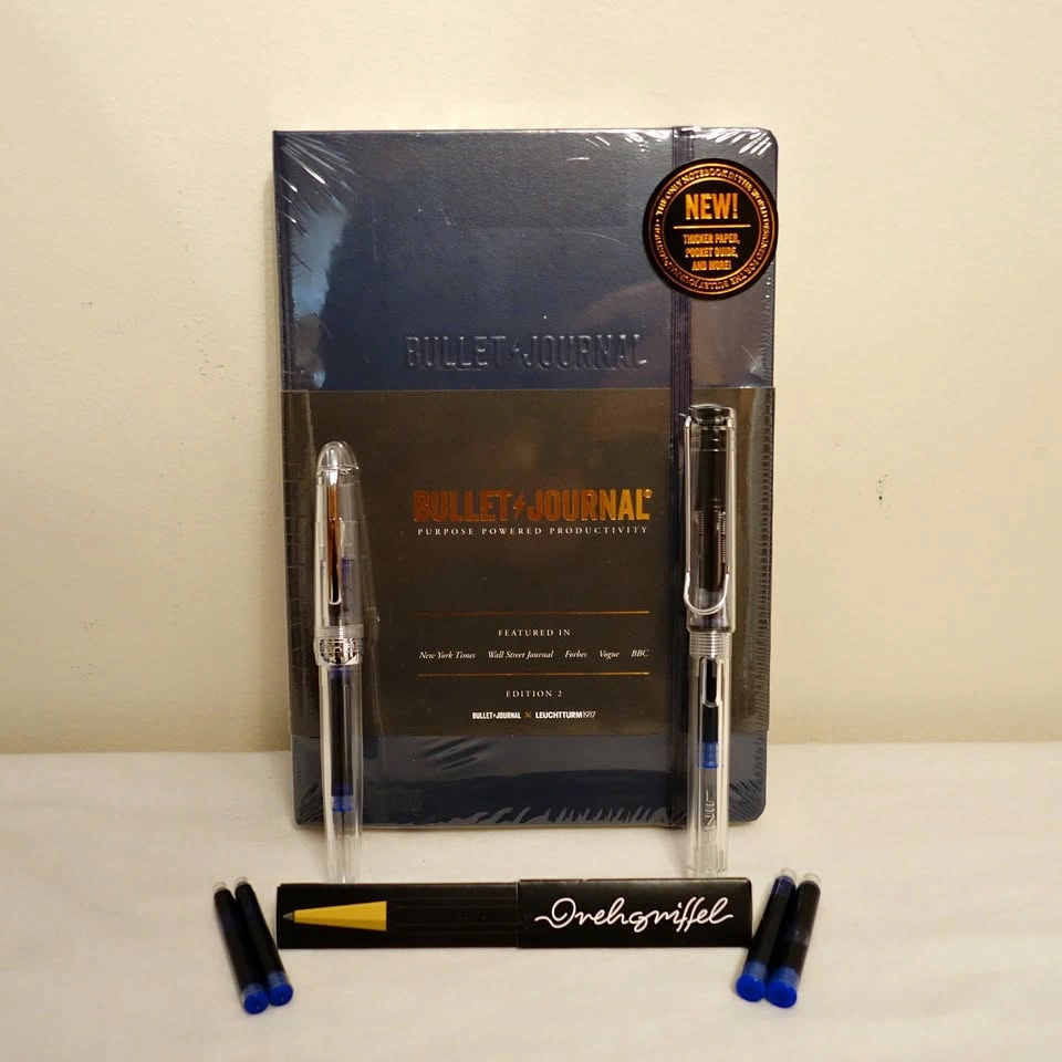4-Piece LEUCHTTURM1917 Bullet Journal & Fountain Pen Bundle