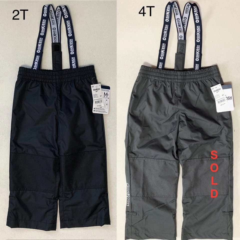 Oshkosh Kids Snow Pants Size 2T Boys/Girls Winter Pants NEW