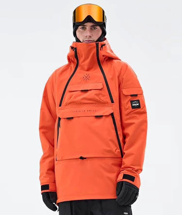 Dope Snow Akin Jacket - Orange - Size L (Like new)