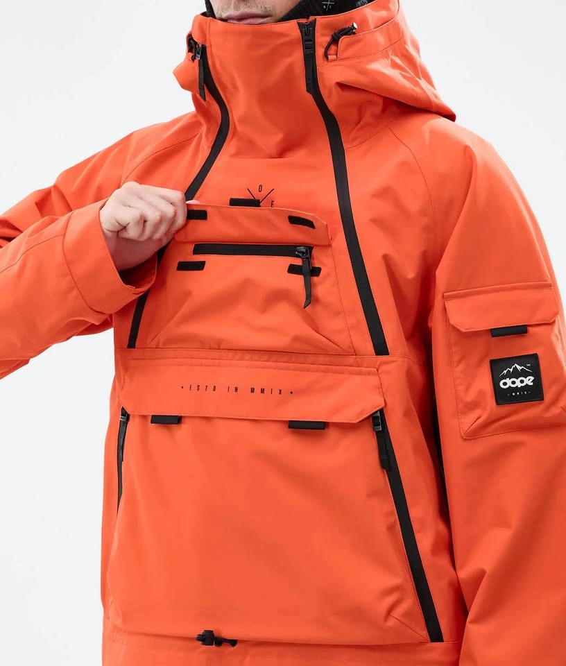 Dope Snow Akin Jacket - Orange - Size L (Like new) - photo 2