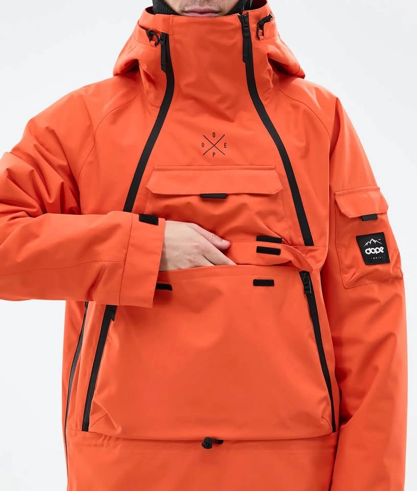 Dope Snow Akin Jacket - Orange - Size L (Like new) - photo 3