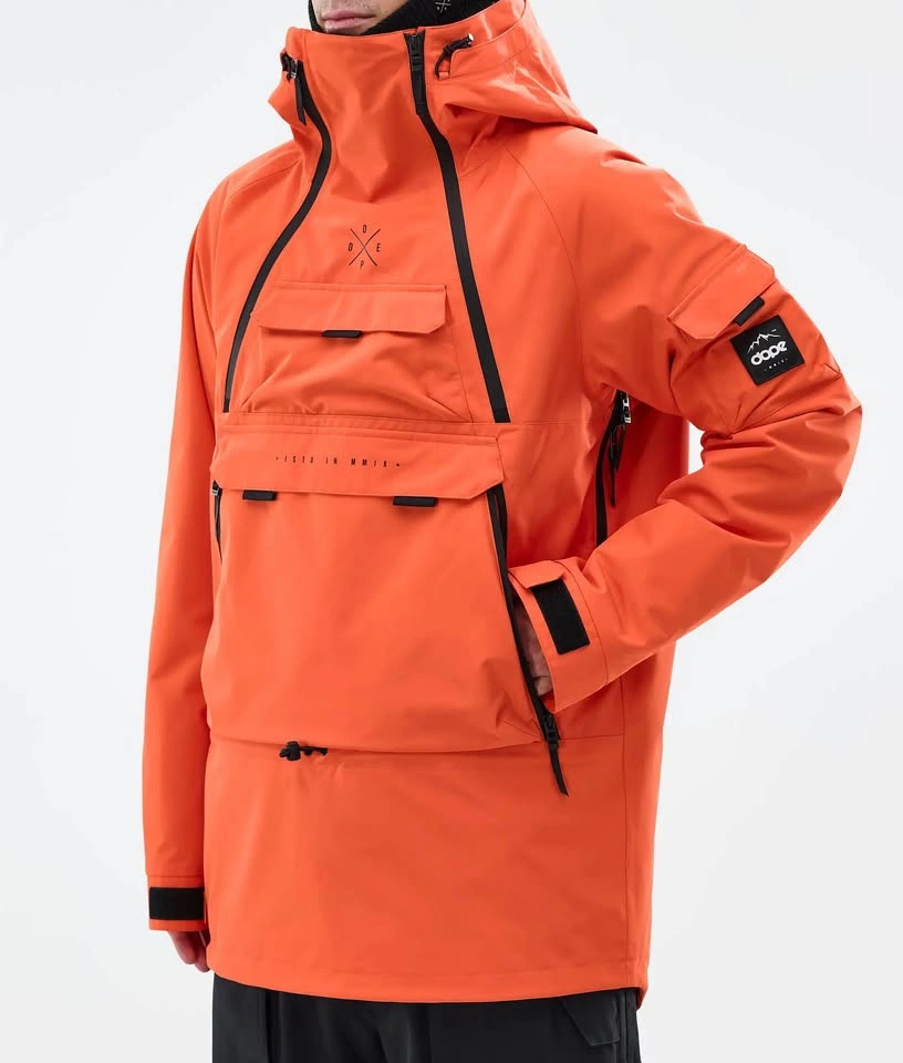 Dope Snow Akin Jacket - Orange - Size L (Like new) - photo 4