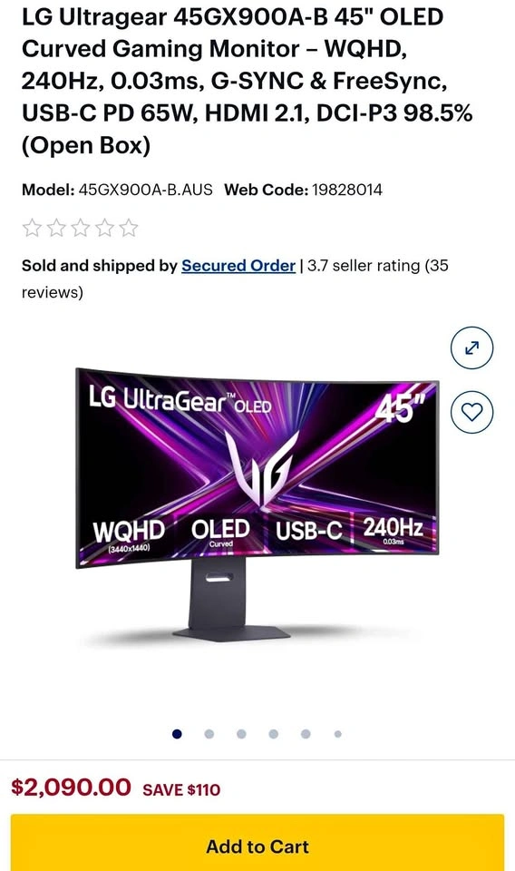 BRAND NEW LG ultragear OLED 240Hz monitor!
