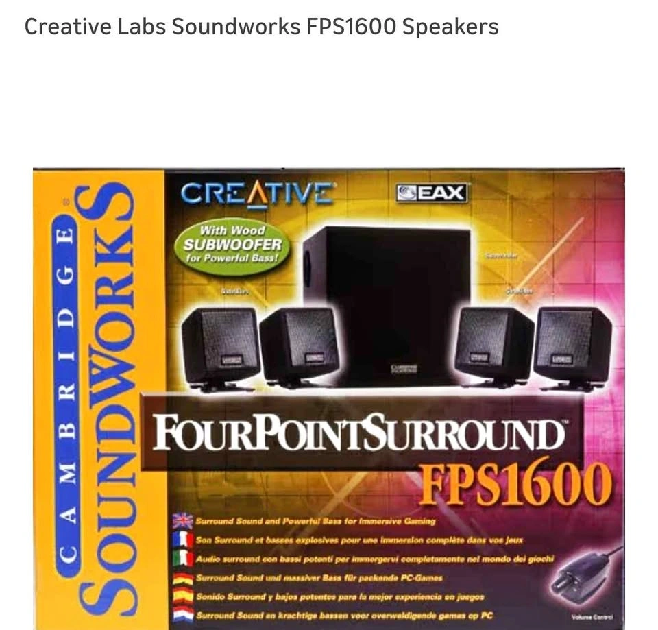 Creative Labs Soundworks FPS1600 Speakers