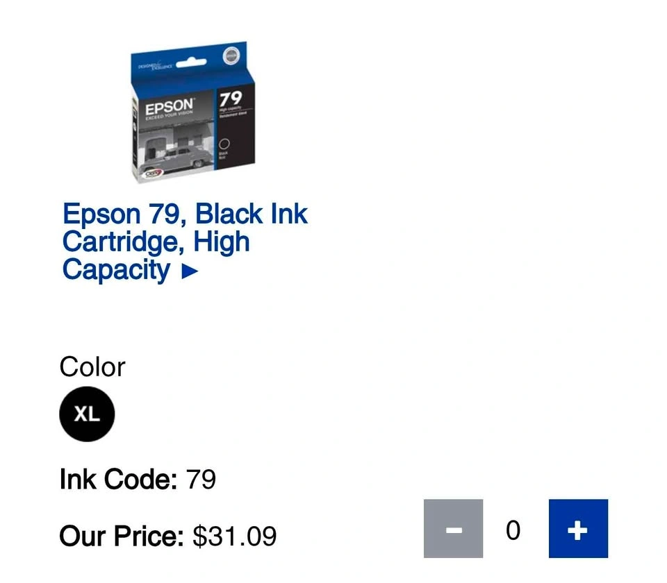 BRAND NEW EPSON 79 ink cartridges_SEALED - photo 2