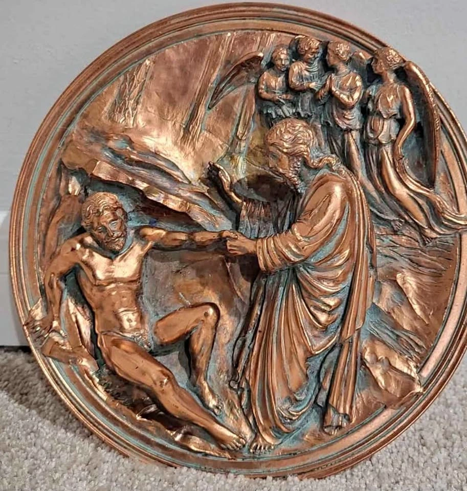 Rare Beautiful Vintage "La Creazione di Adamo" Plate