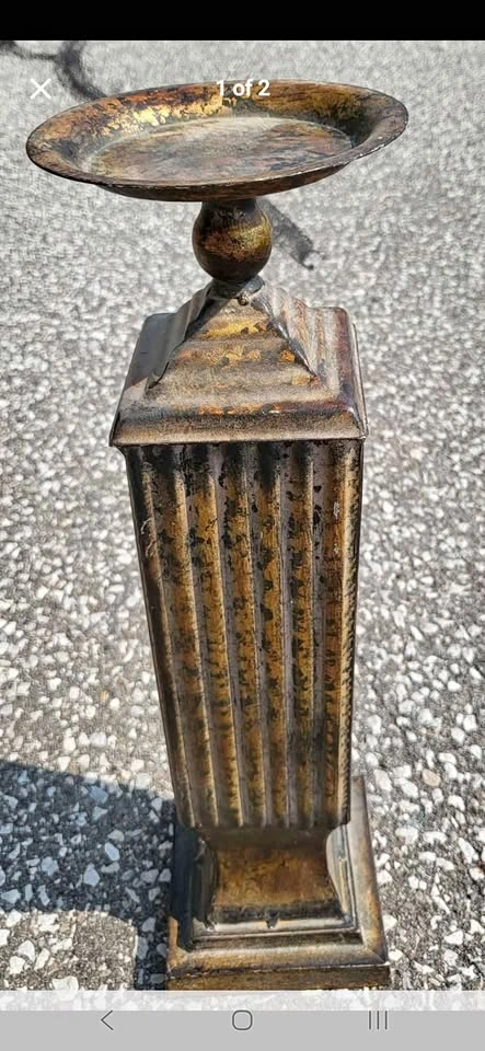 Beautiful metal candle holder
