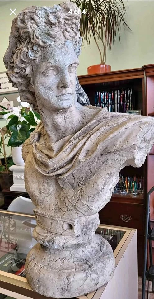 Rare antique Greek sculpture head of Apollo