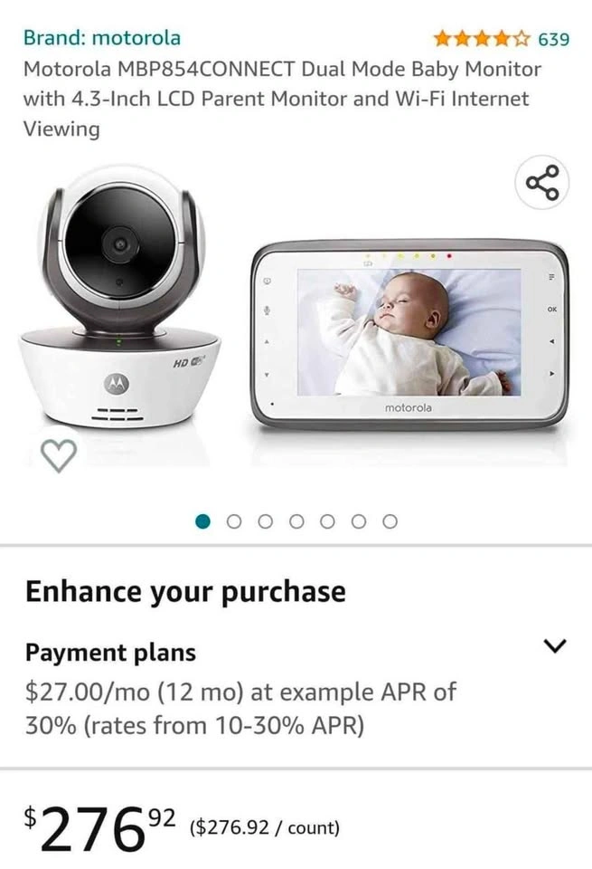 BRAND NEW MOTOROLA 4.3" baby camera monitor _SEALED!!! - photo 2