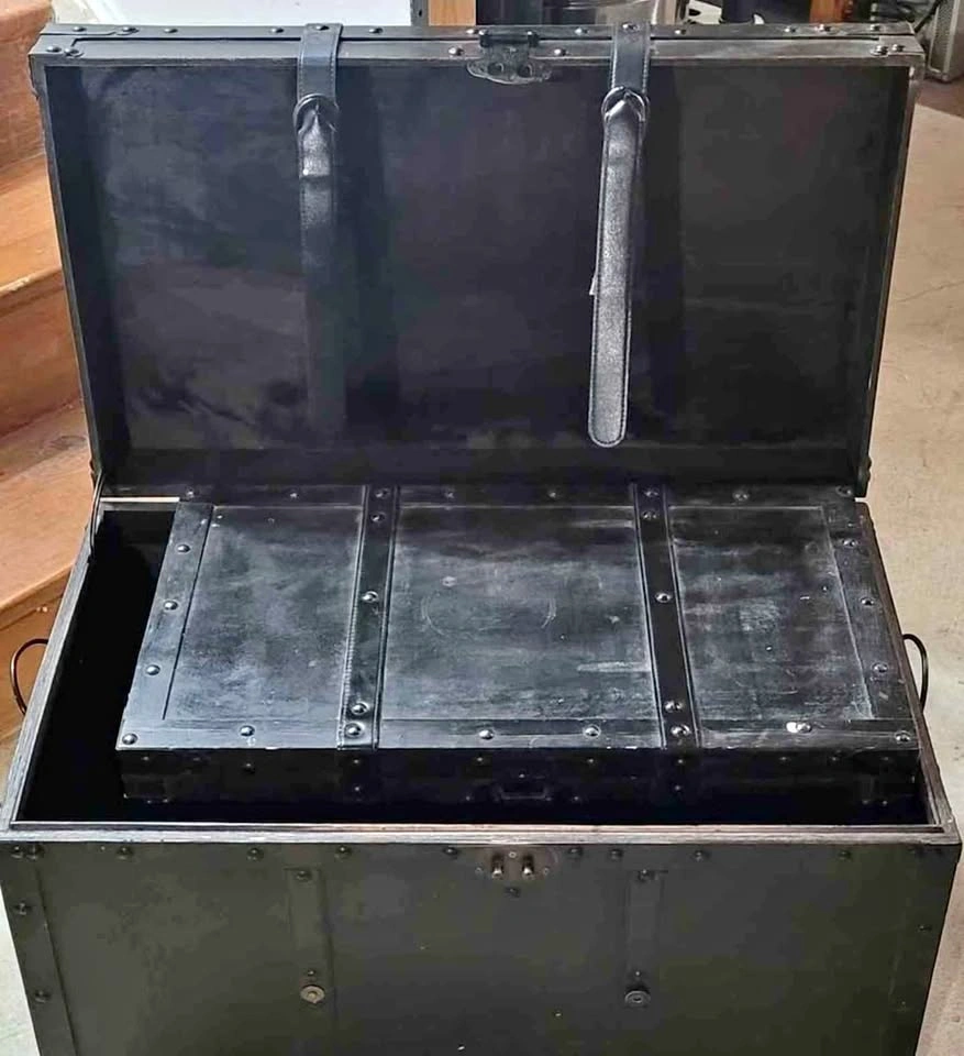 RARE wooden vintage chest