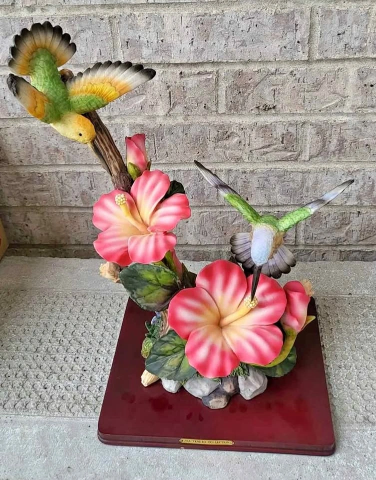 Rare hummingbird sculpture