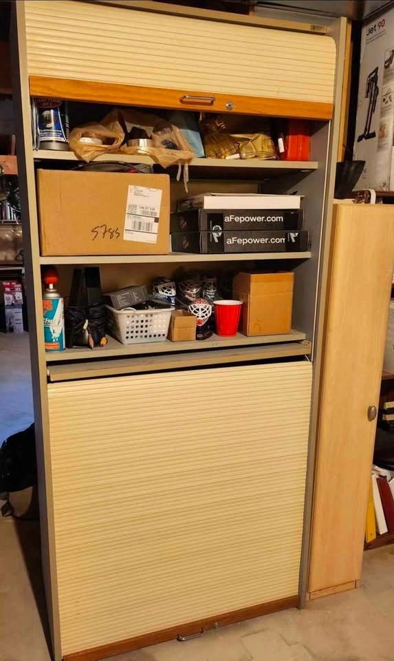 Beautiful wooden shelf storage - photo 2