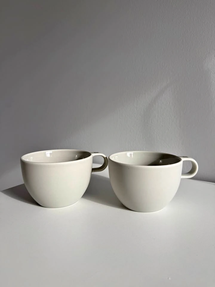Nespresso large cappuccino mugs cups set of 2