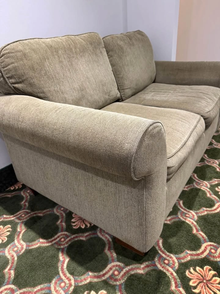 2-Seater Fabric Loveseat / Couch - photo 2