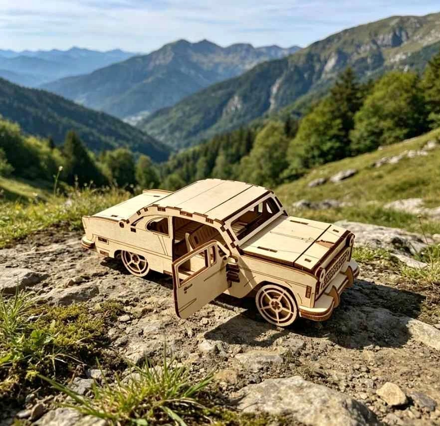 Wooden Model Car – Detailed Display Piece 🚗